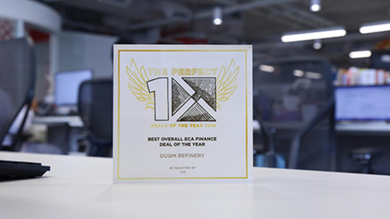 Duqm Refinery Financing won the Best Overall ECA Finance Deal of the Year Duqm Refinery Financing won the Best Overall ECA Finance Deal of the Year